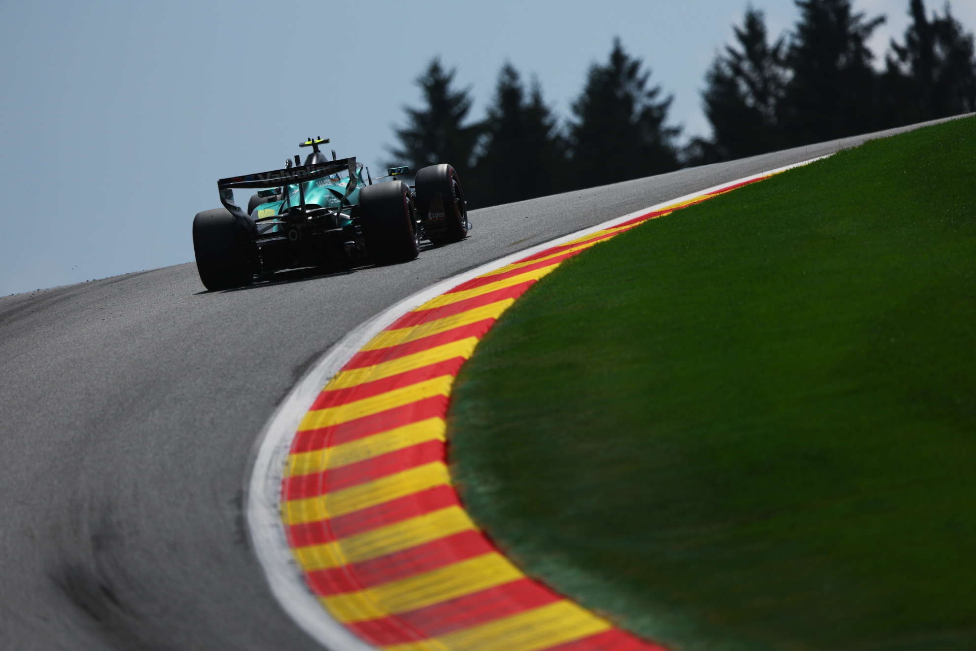 Spa fue la última carrera del AMR26 en su configuración original.