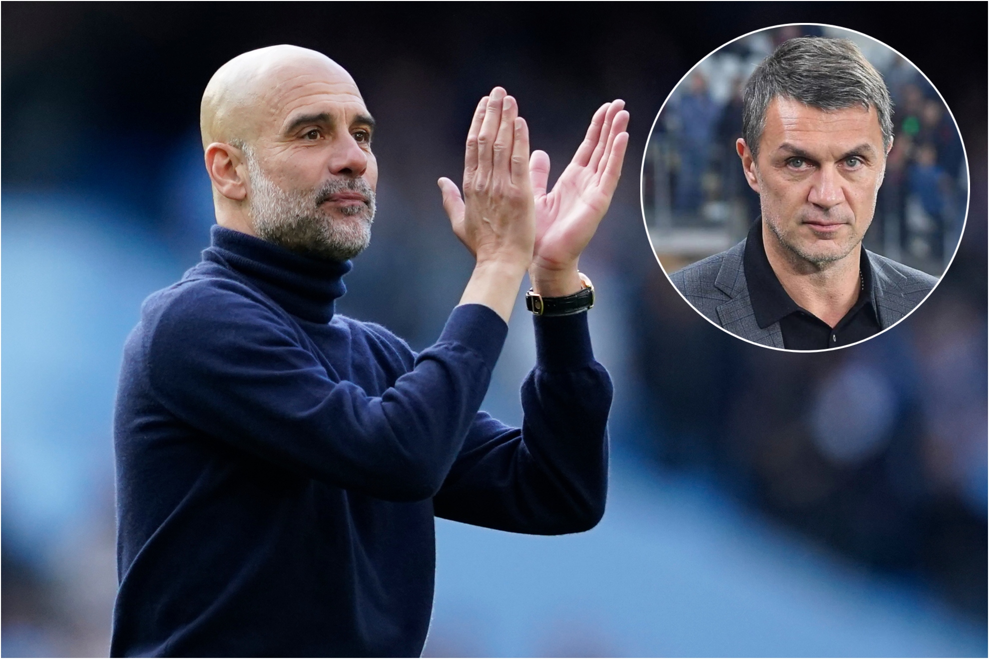Pep Guardiola y Paolo Maldini.