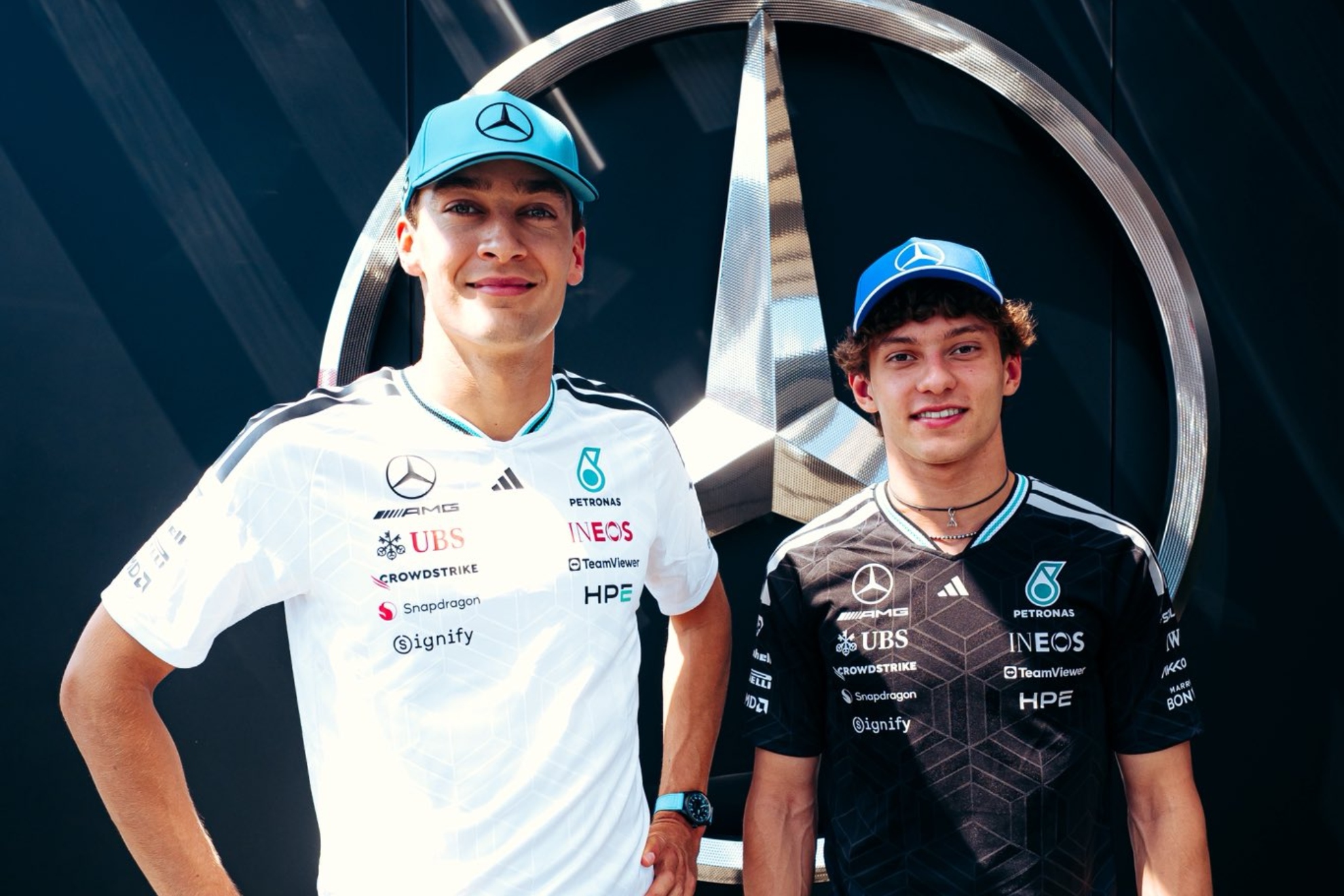 Russell y Antonelli juntos en Mercedes