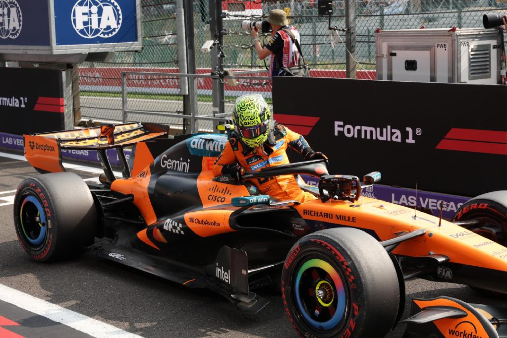 Lando Norris, frustrado en Spa