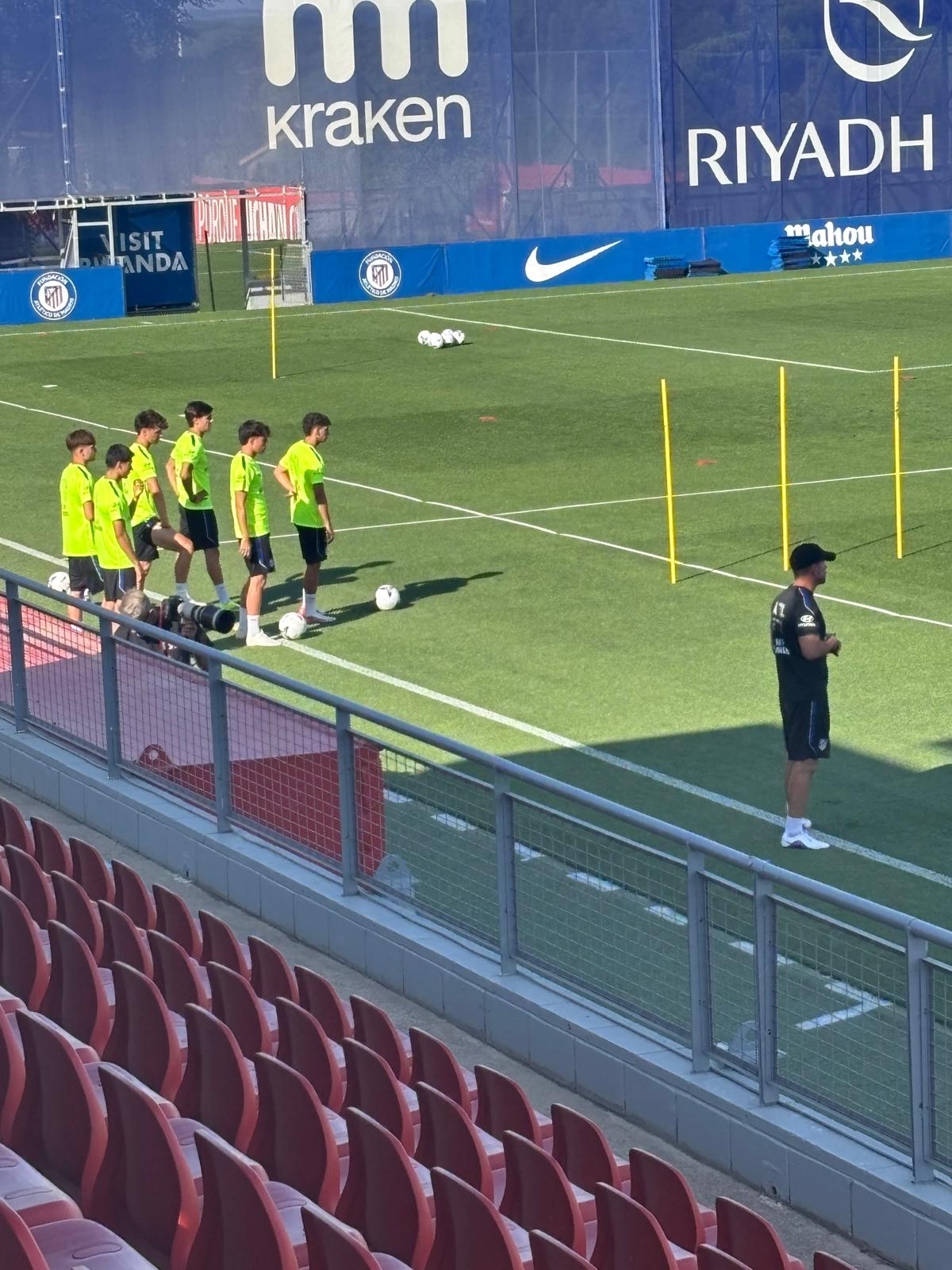 Entrenamiento del Atlético de Madrid.