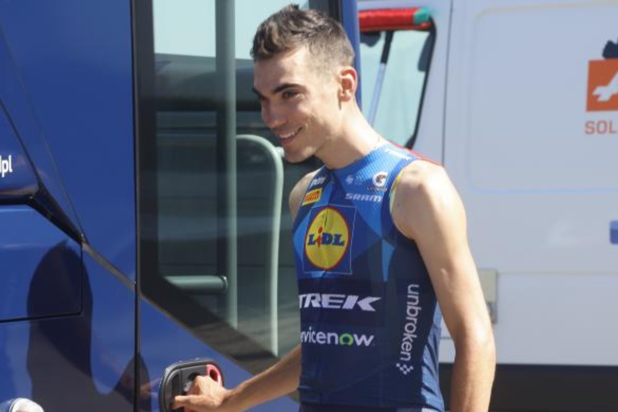 Juan Ayuso, en este Tour.