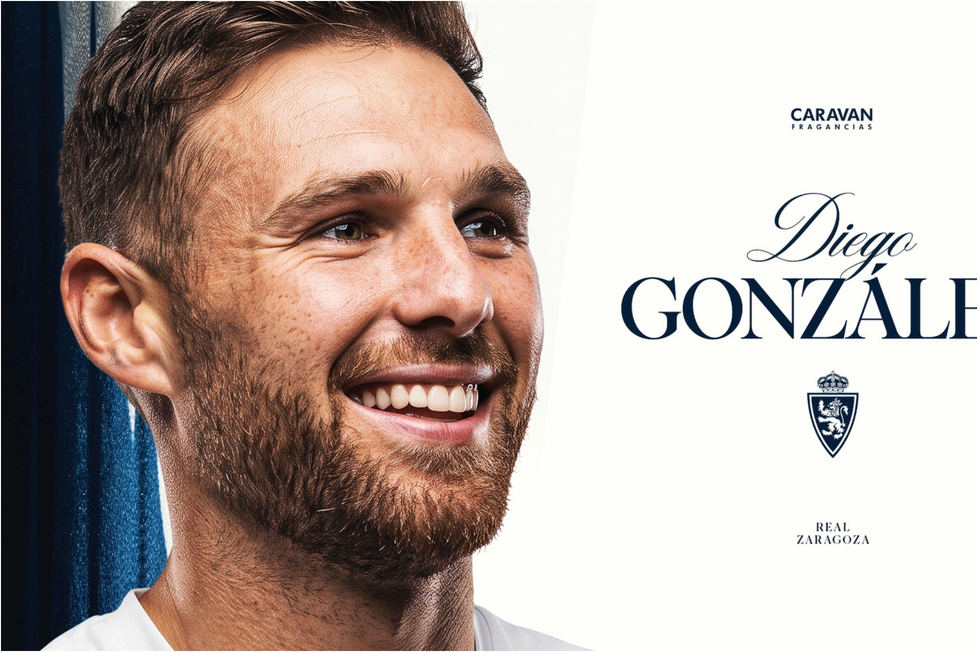 Diego González en una imagen del Zaragoza.