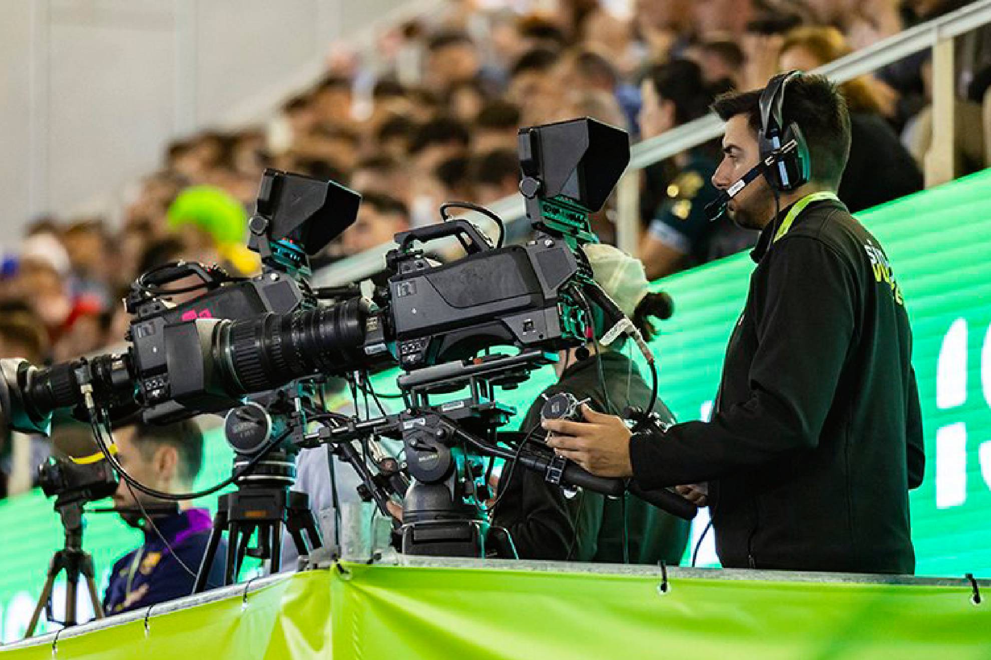 Operador, en un partido de fútbol sala RFEF