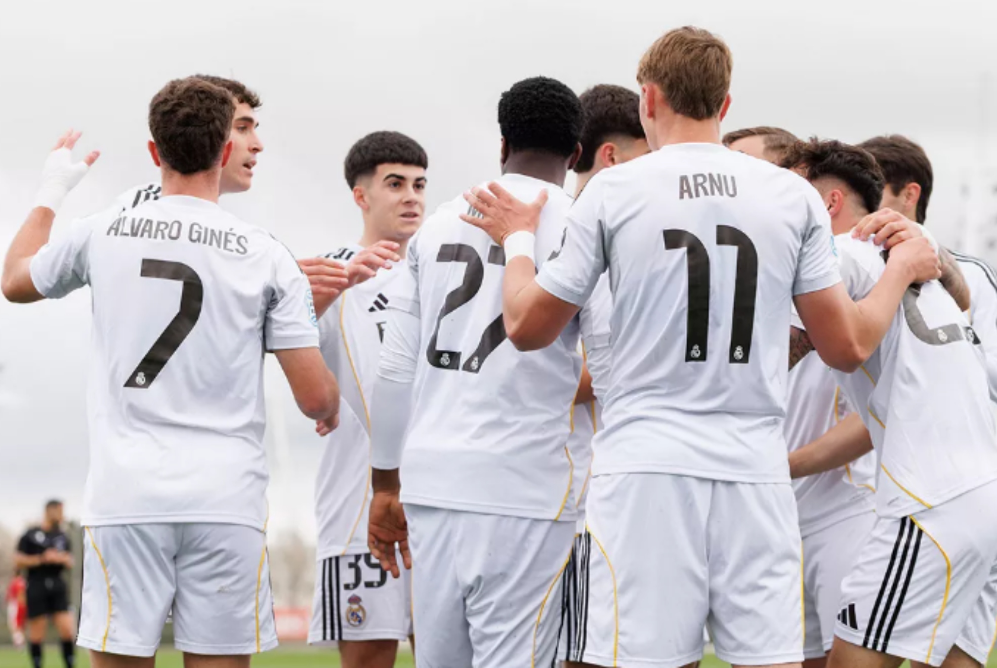 Los jugadores del Real Madrid C.