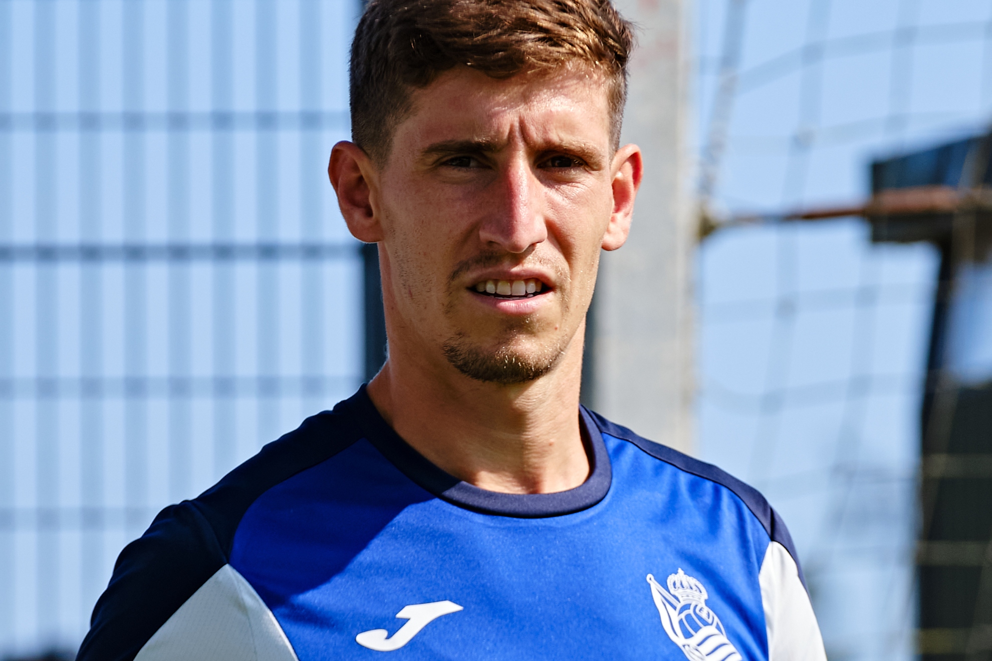 Aihen Muñoz, durante esta pretemporada 2026-27 con la Real.