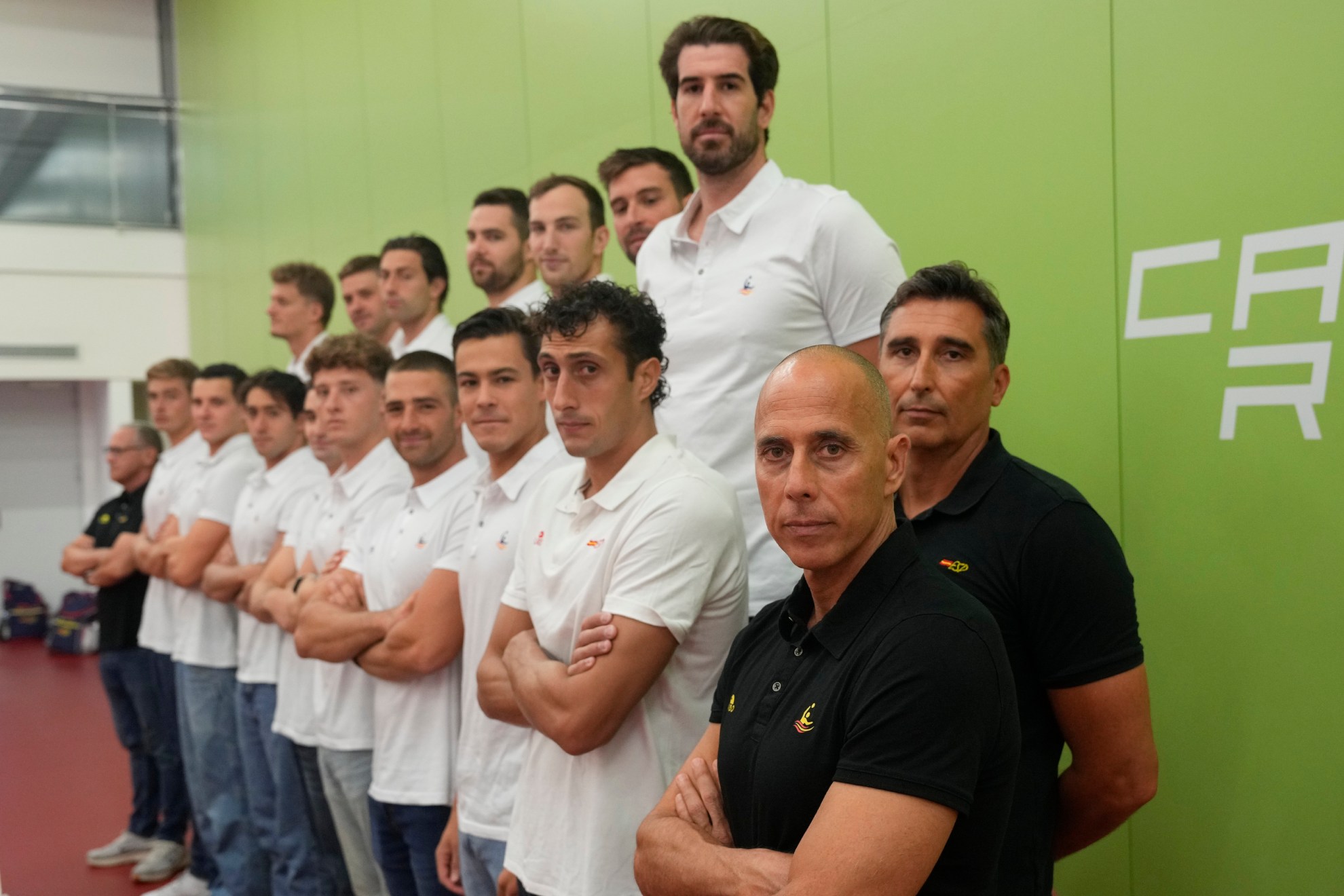 La selección española de waterpolo.