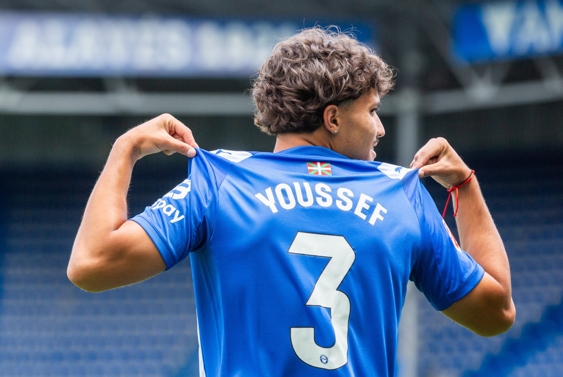 Yusi, con el Alavés.
