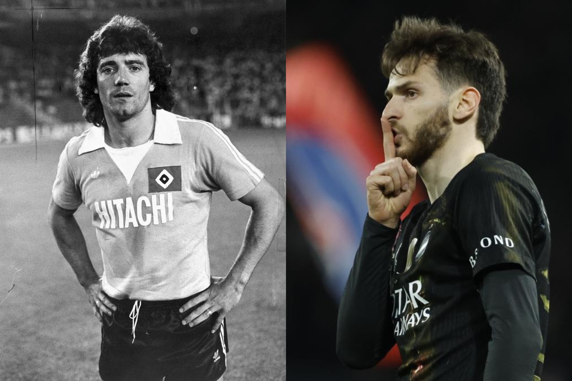Kevin Keegan y Kvicha Kvaratskhelia.