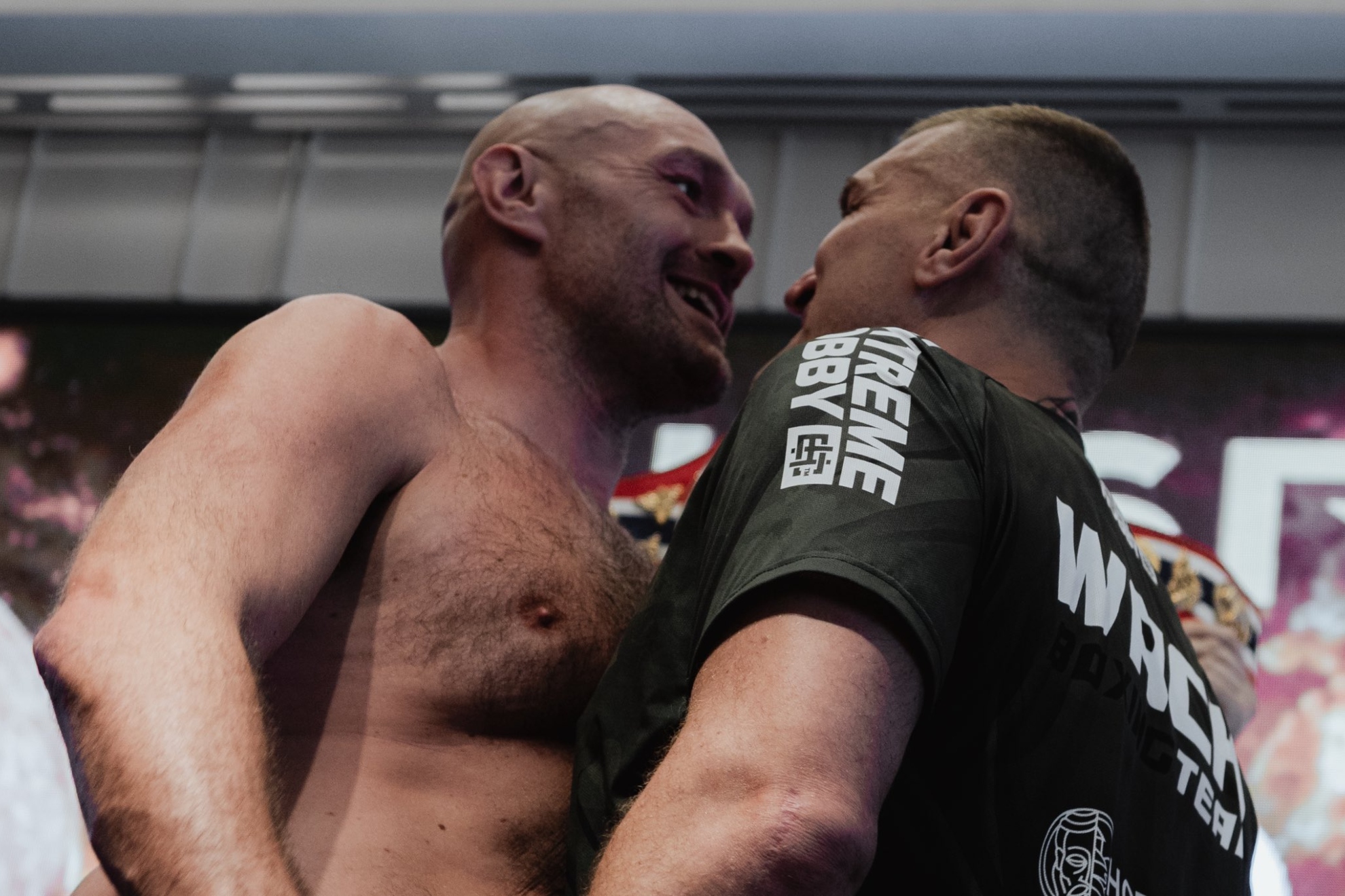 Tyson Fury y Mariusz Wach.