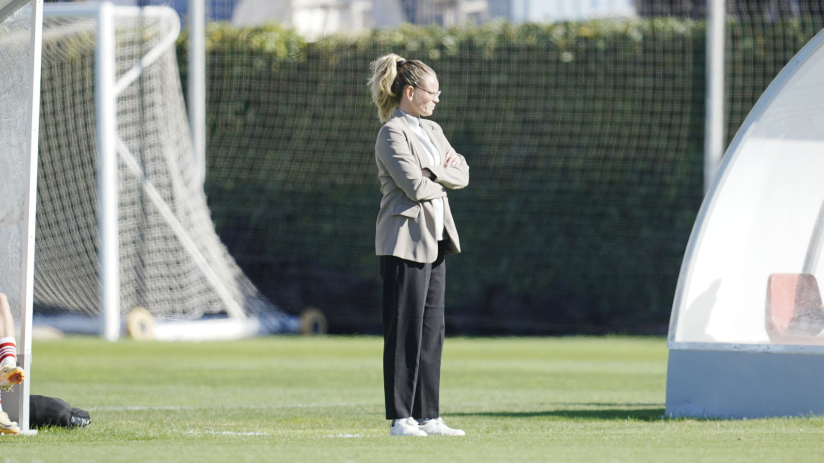 Irene Ferreras, en la Ciudad Deportiva del Granada Granada CF