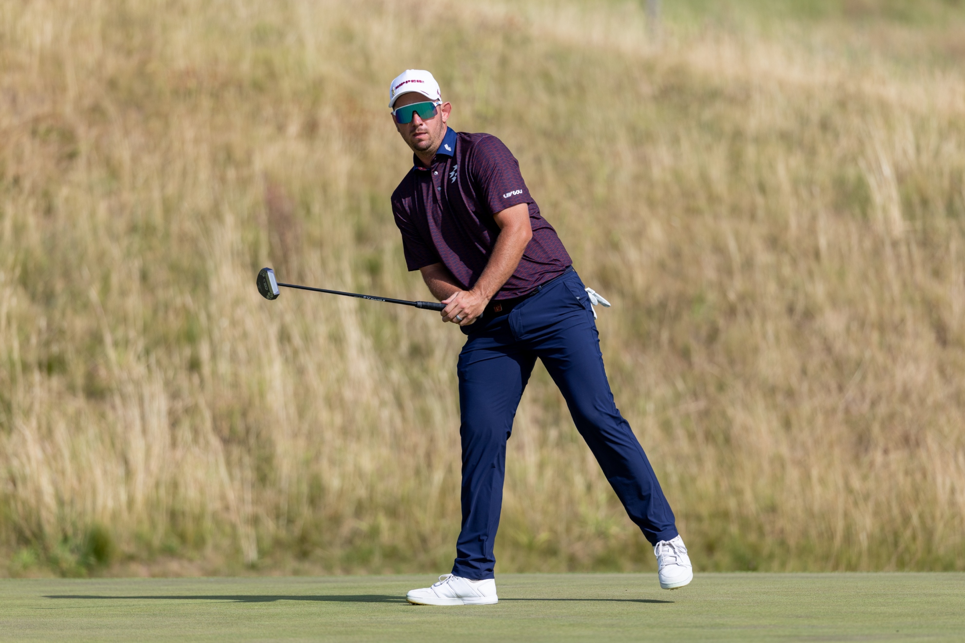 Lucas Herber durante la segunda ronda en Reino Unido.