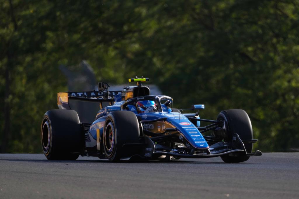 Sainz, en los entrenamientos libres del GP de Hungría.
