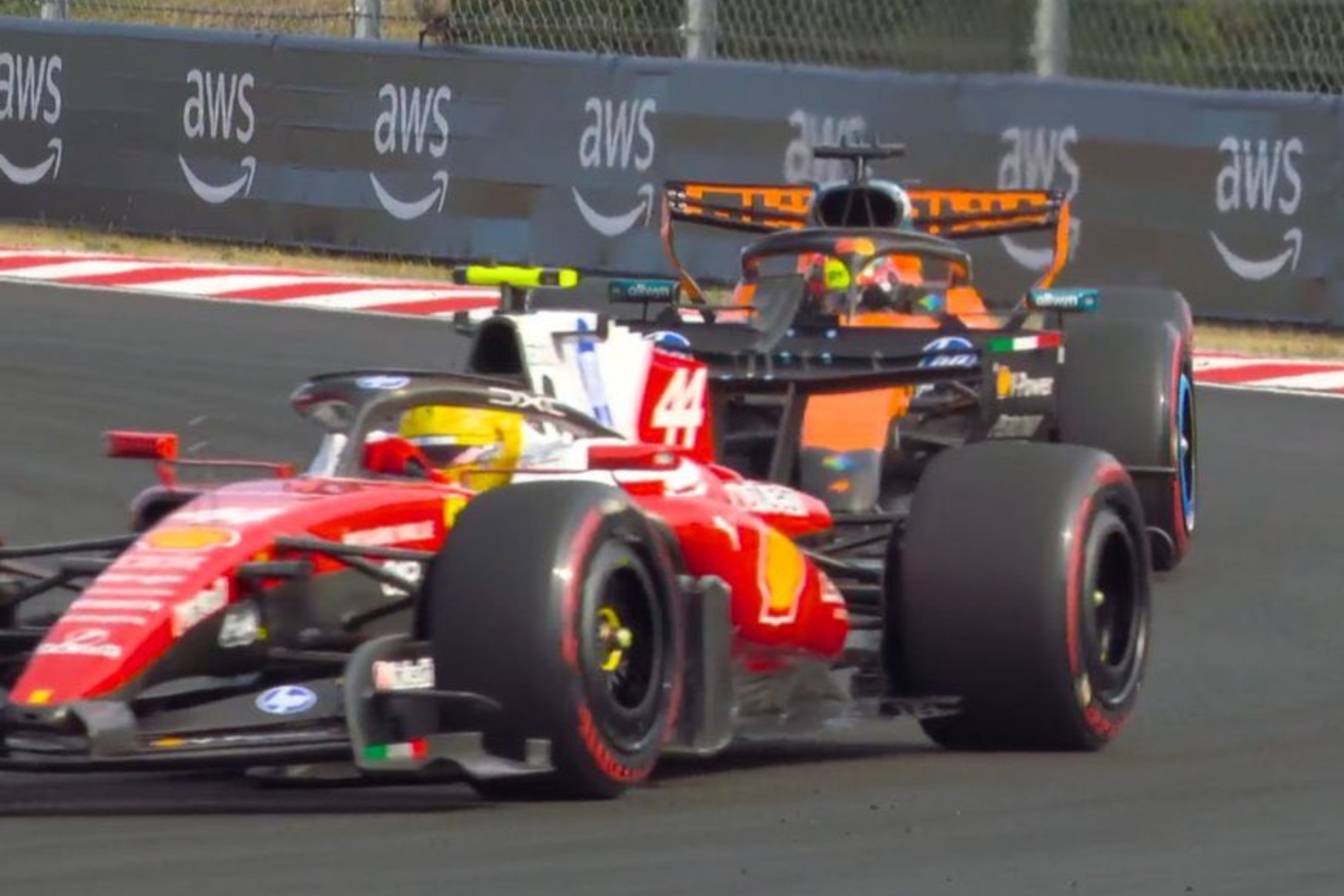 Hamilton molesta a Piastri. F1