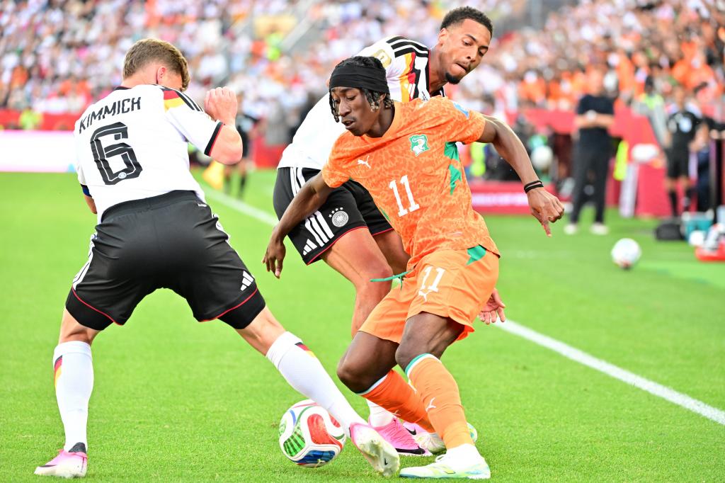 Diomandé durante el partido contra Alemania.