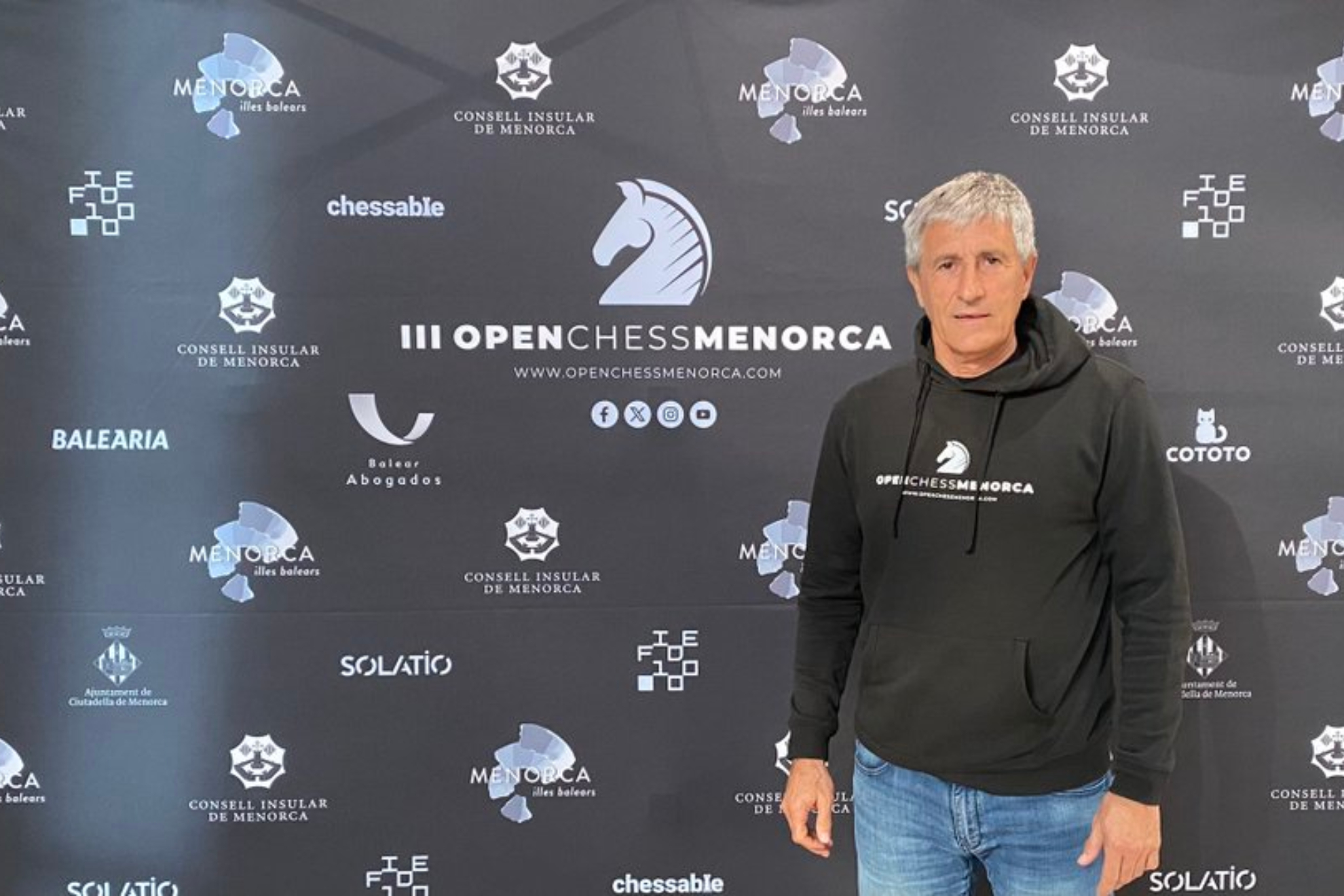 Quique Setien, uno de los participantes de la última edición. Open Chess Menorca