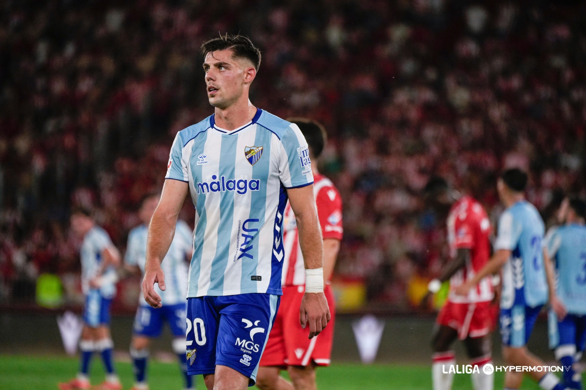 Javi Montero en un encuentro con el Málaga LaLiga