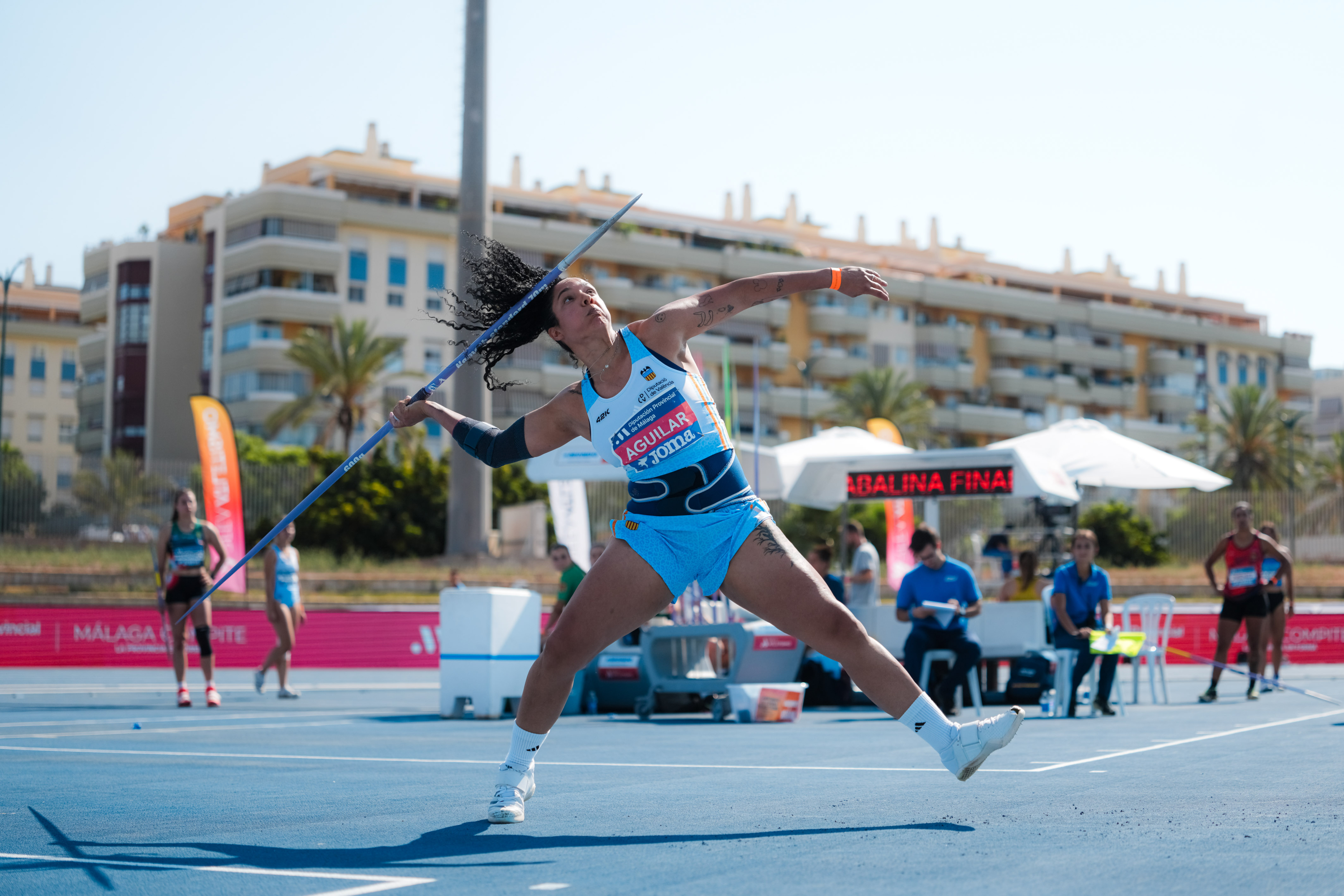 Yulenmis Aguilar, campeona de España de pértiga.