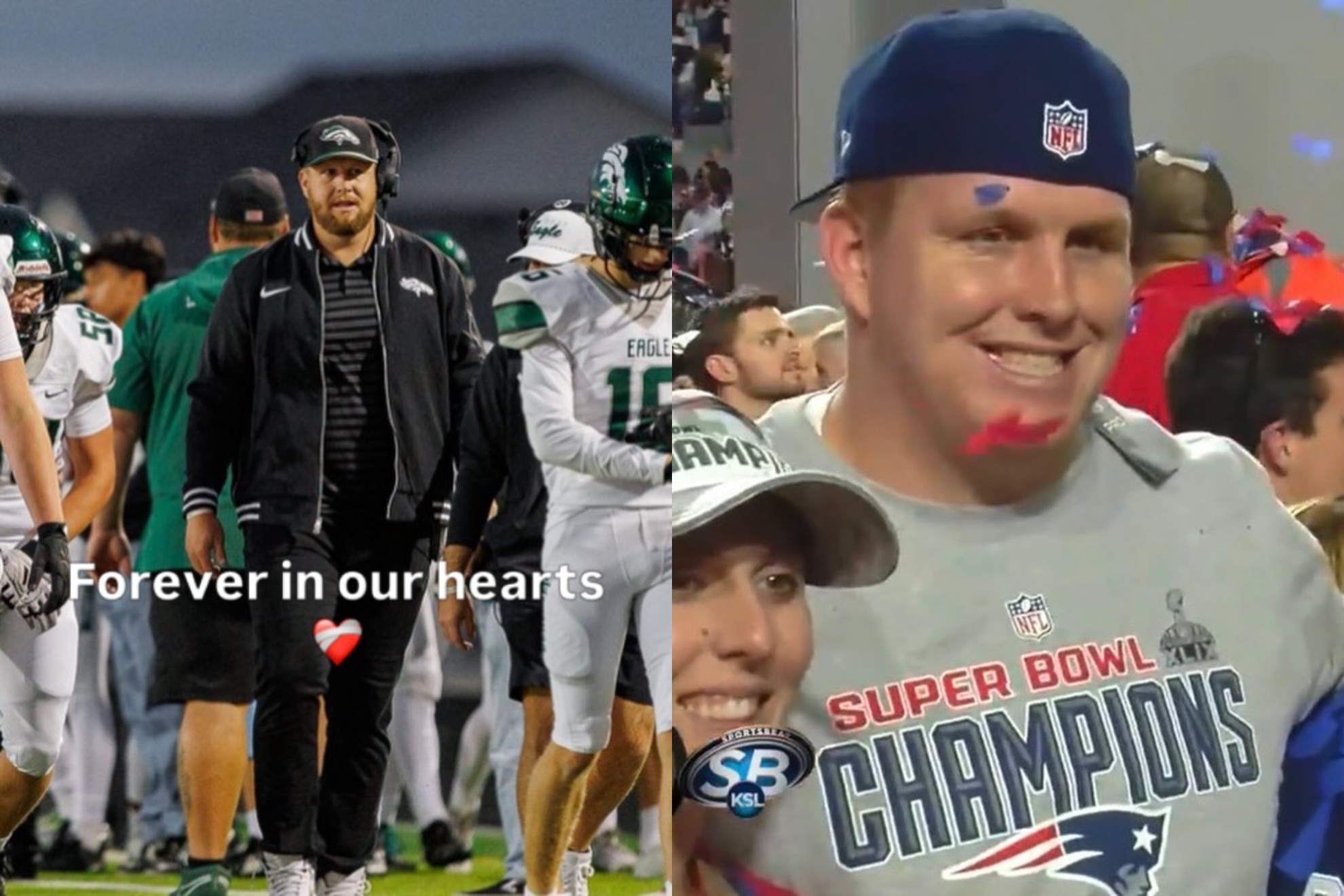 Jordan, que ganó la Super Bowl con los Patriots, ejercía ahora de entrenador de los Eagle Mustang.