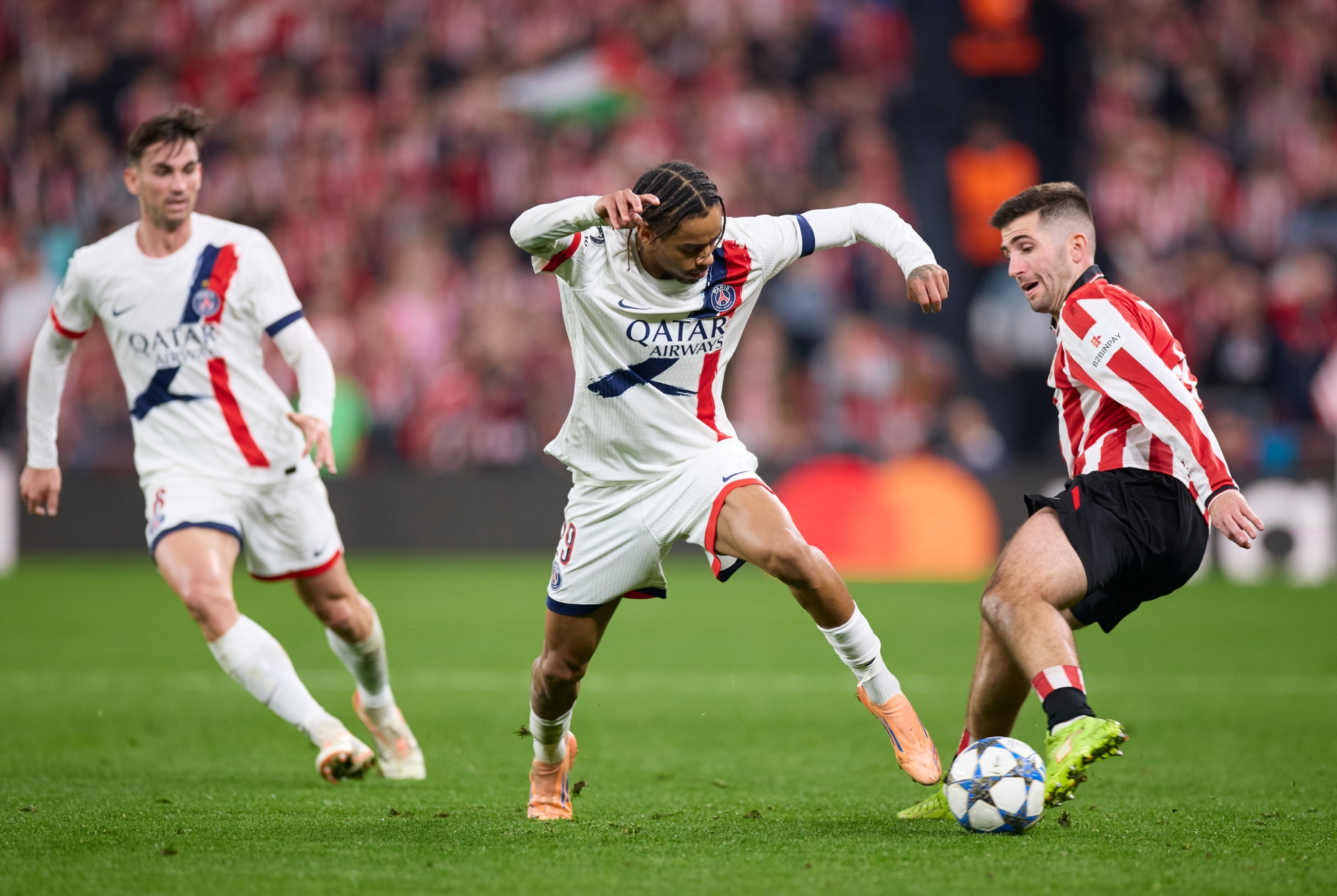 Barcola, en Champions ante el Athletic