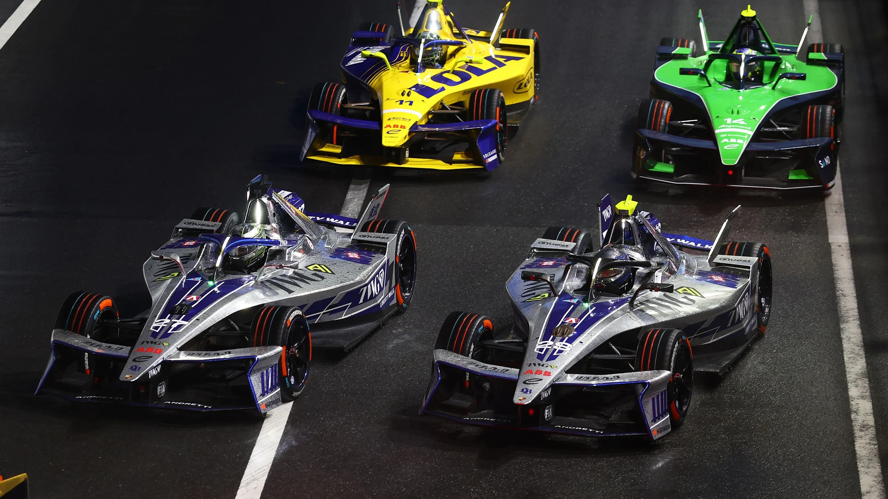 Race action.