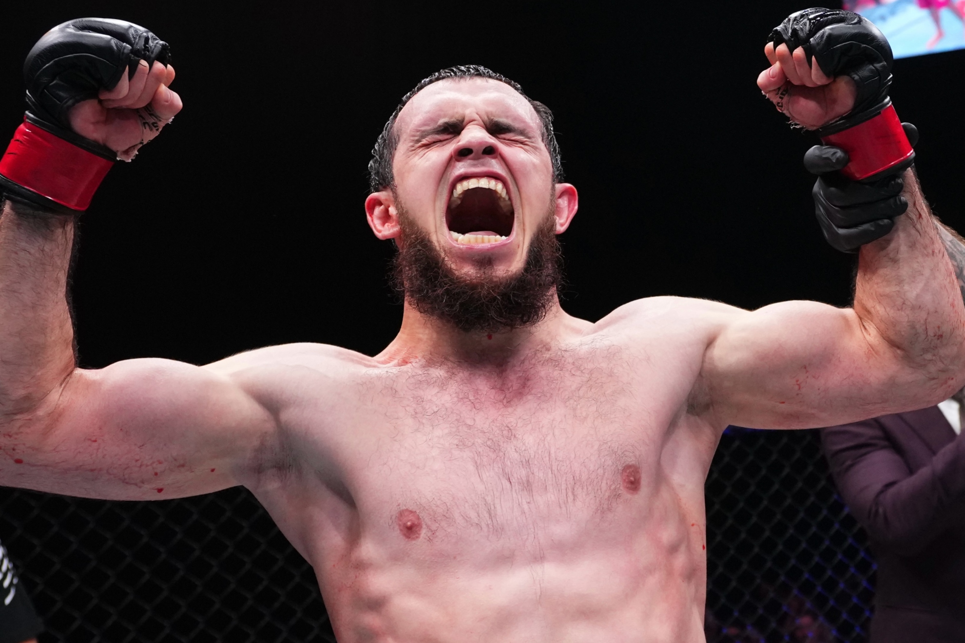 Magomed Zaynukov durante el UFC Abu Dhabi. UFC.