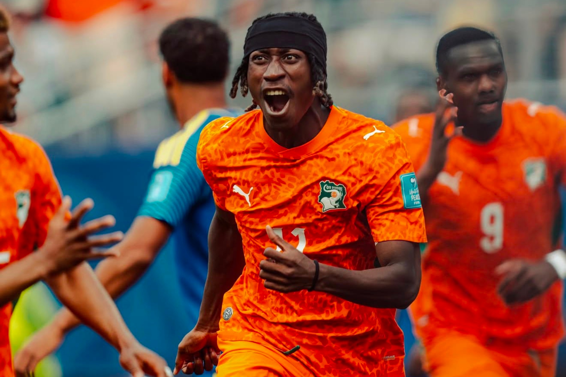 Diomande celebra un gol.