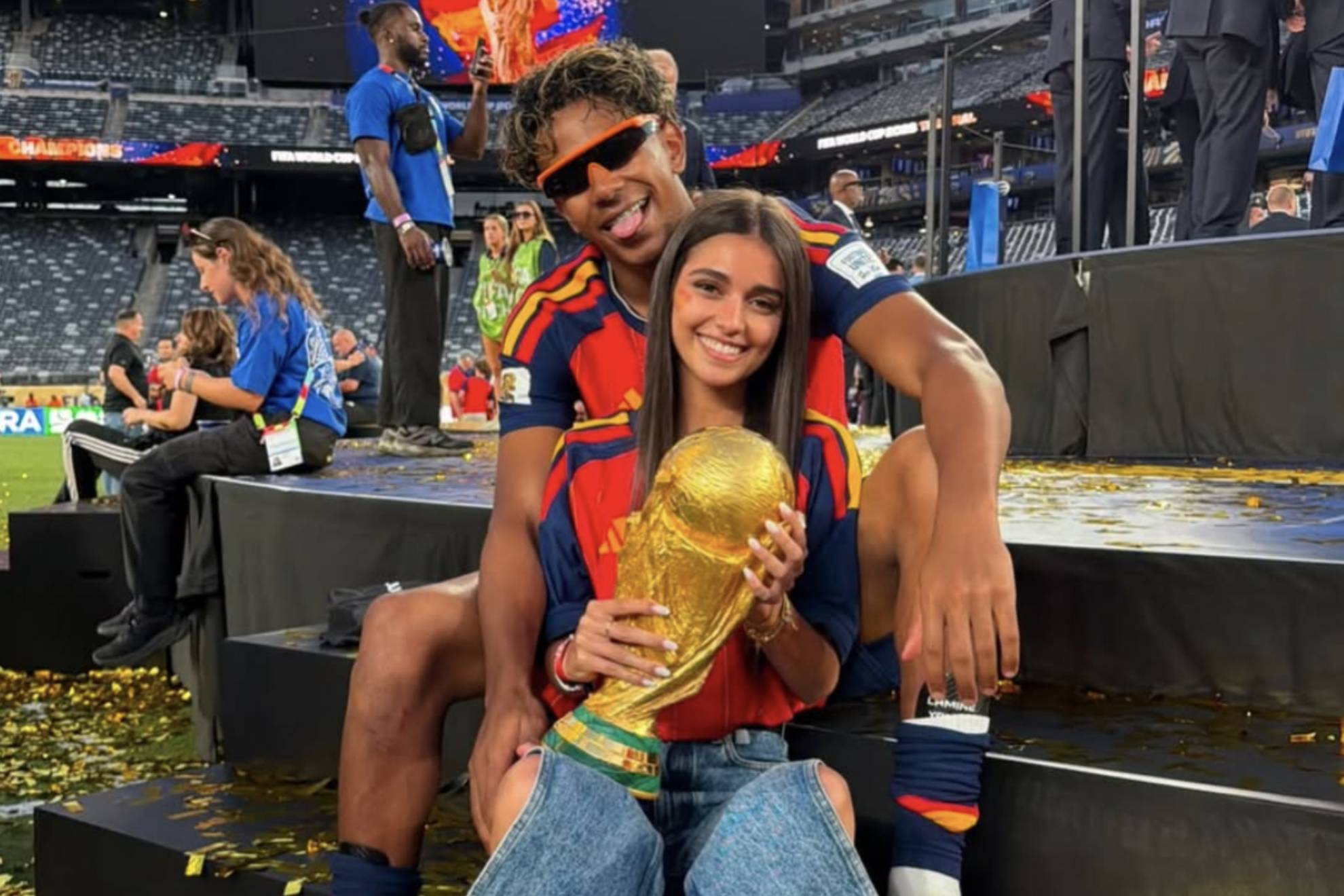 Lamine Yamal e Ines García, juntos en el Mundial.