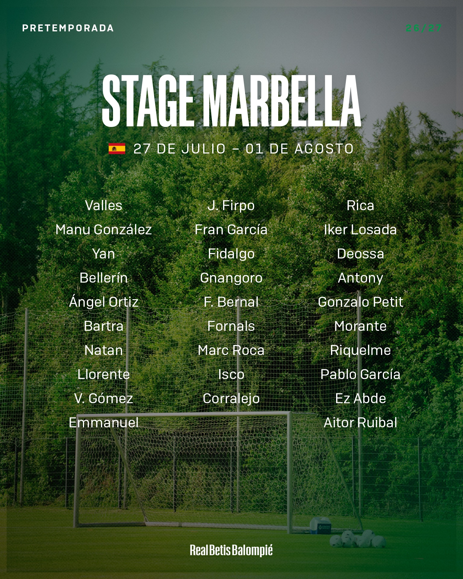 El Betis llama a Marbella