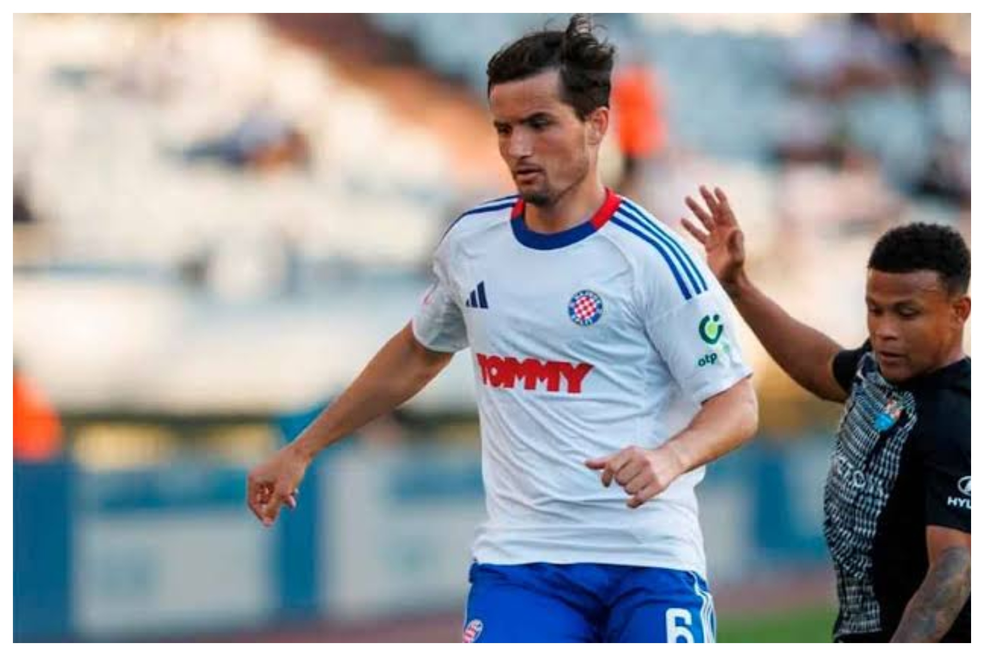 Hugo Guillamón, en un partido del Hajduk Split