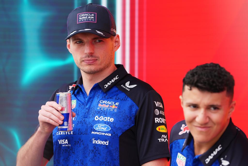 Verstappen y Hadjar, en una imagen de esta temporada.