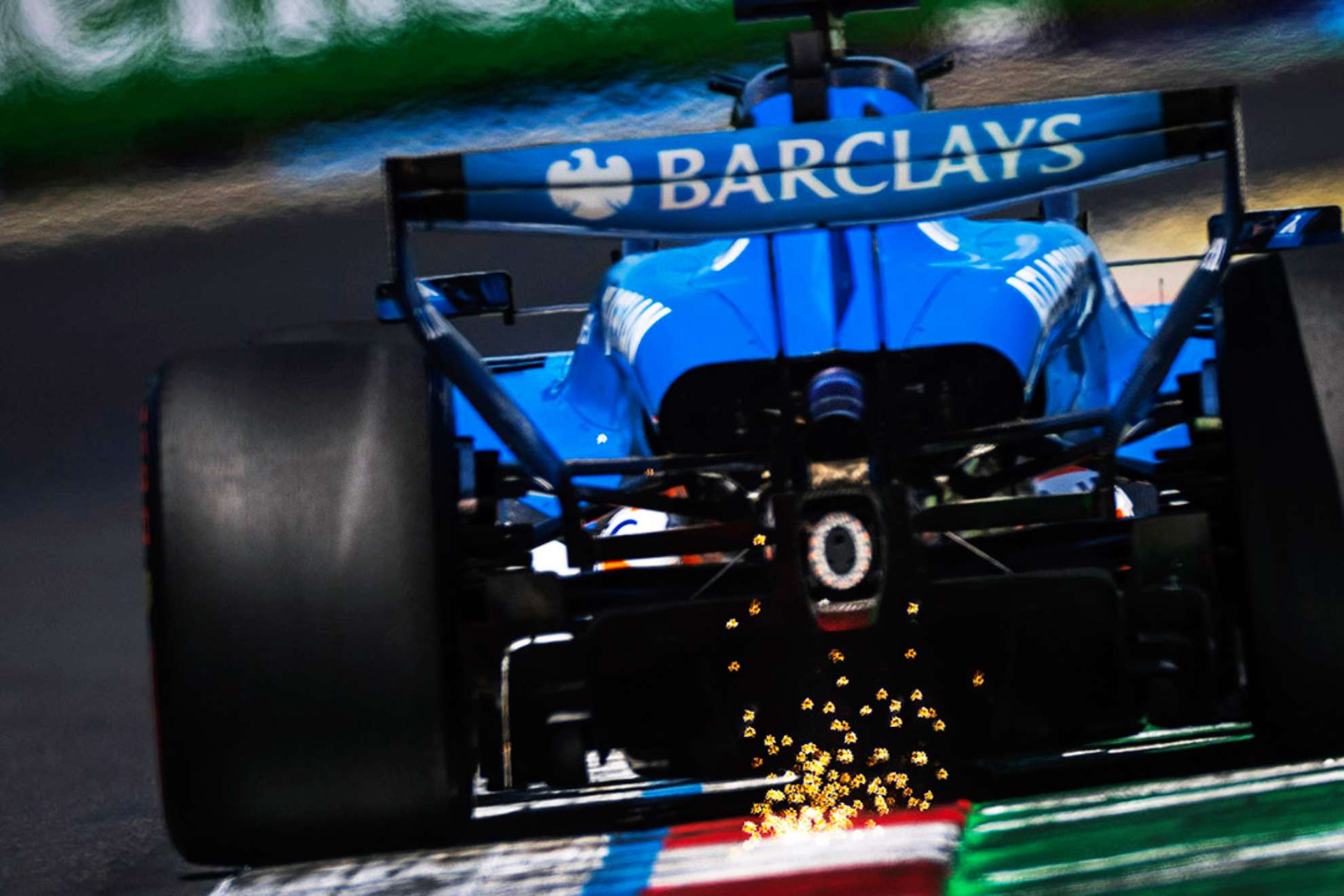 Albon, con el FW-48, en el GP de Hungría. Williams F1