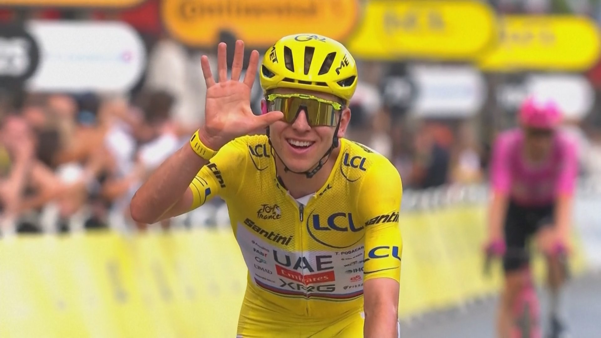 Pogacar, en el final del Tour. Agencias