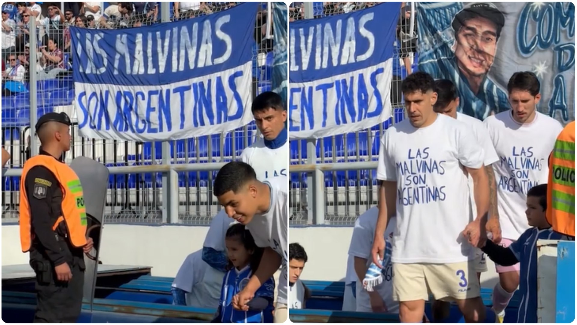 Previo al partido entre Godoy Cruz-Central Norte, los jugadores del equipo local, salieron con camisetas con el mensaje: "Las Malvinas son Argentinas". Aquello, con motivo de la participación admirable la selección argentina.