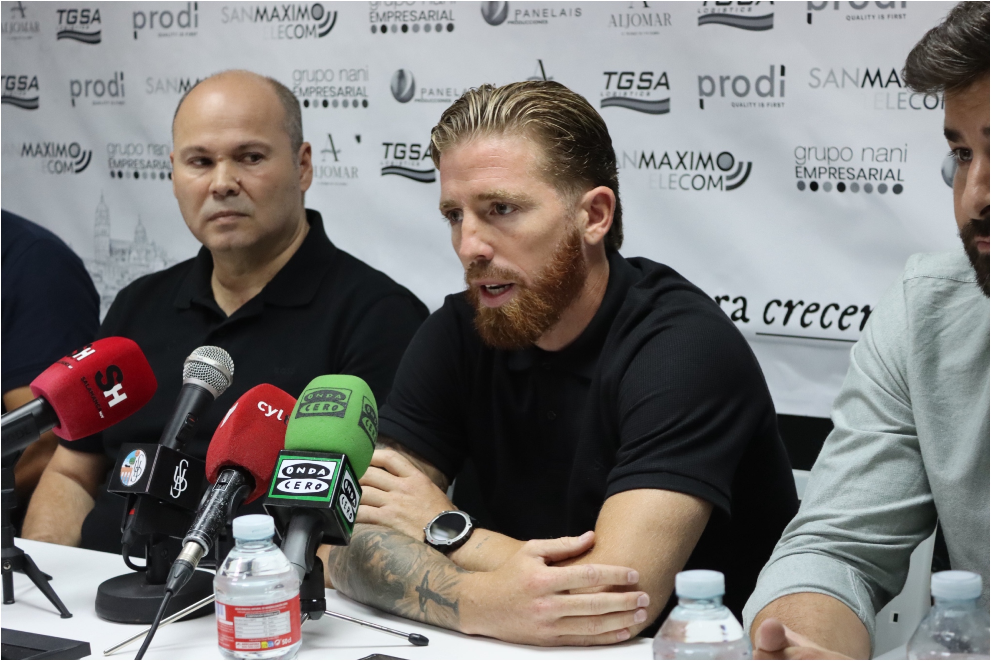 Muniain, en rueda de prensa. @SalamancaCFUDS