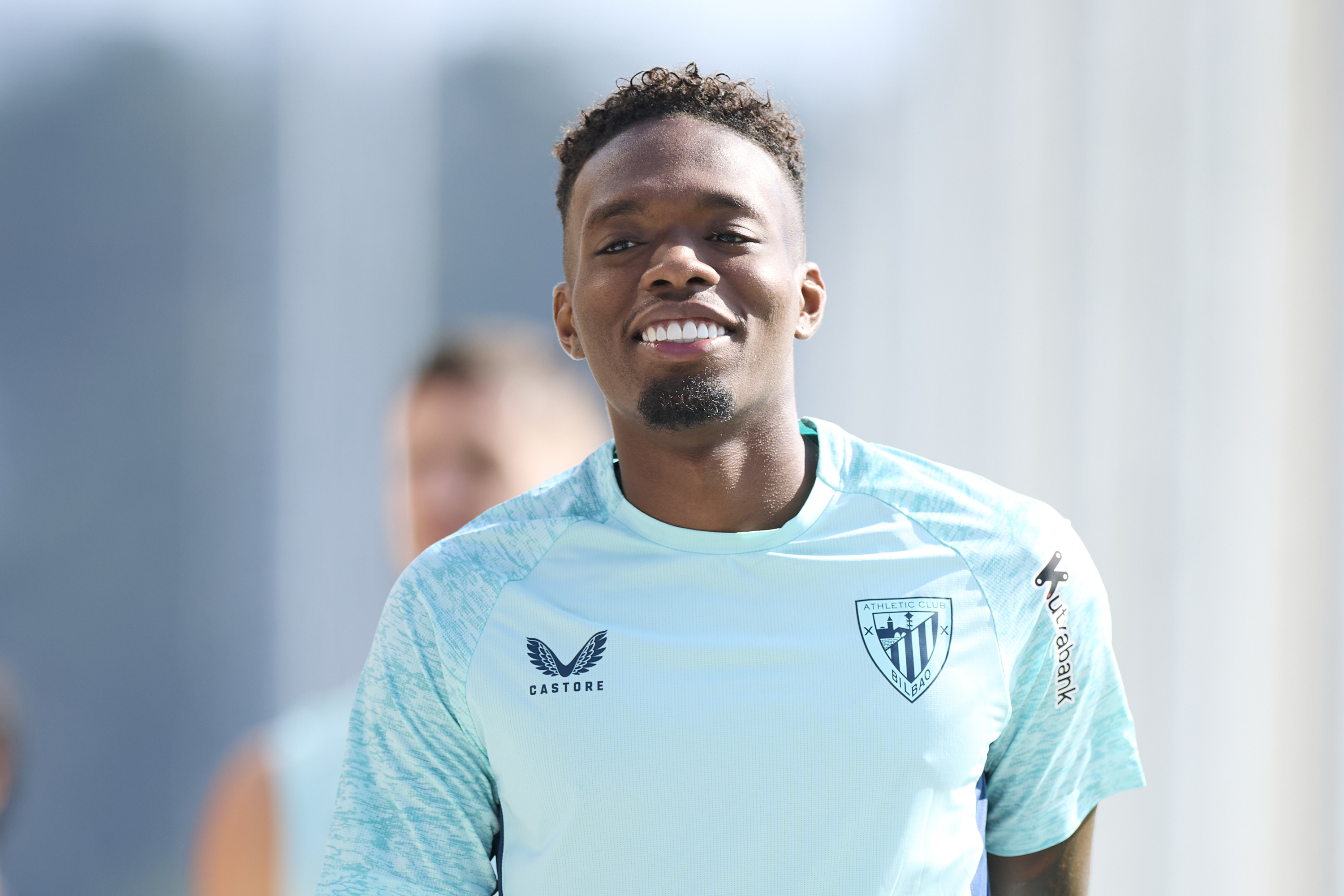 Álvaro Djaló en un entrenamiento con el Athletic Club Ricardo Larreina / UGS