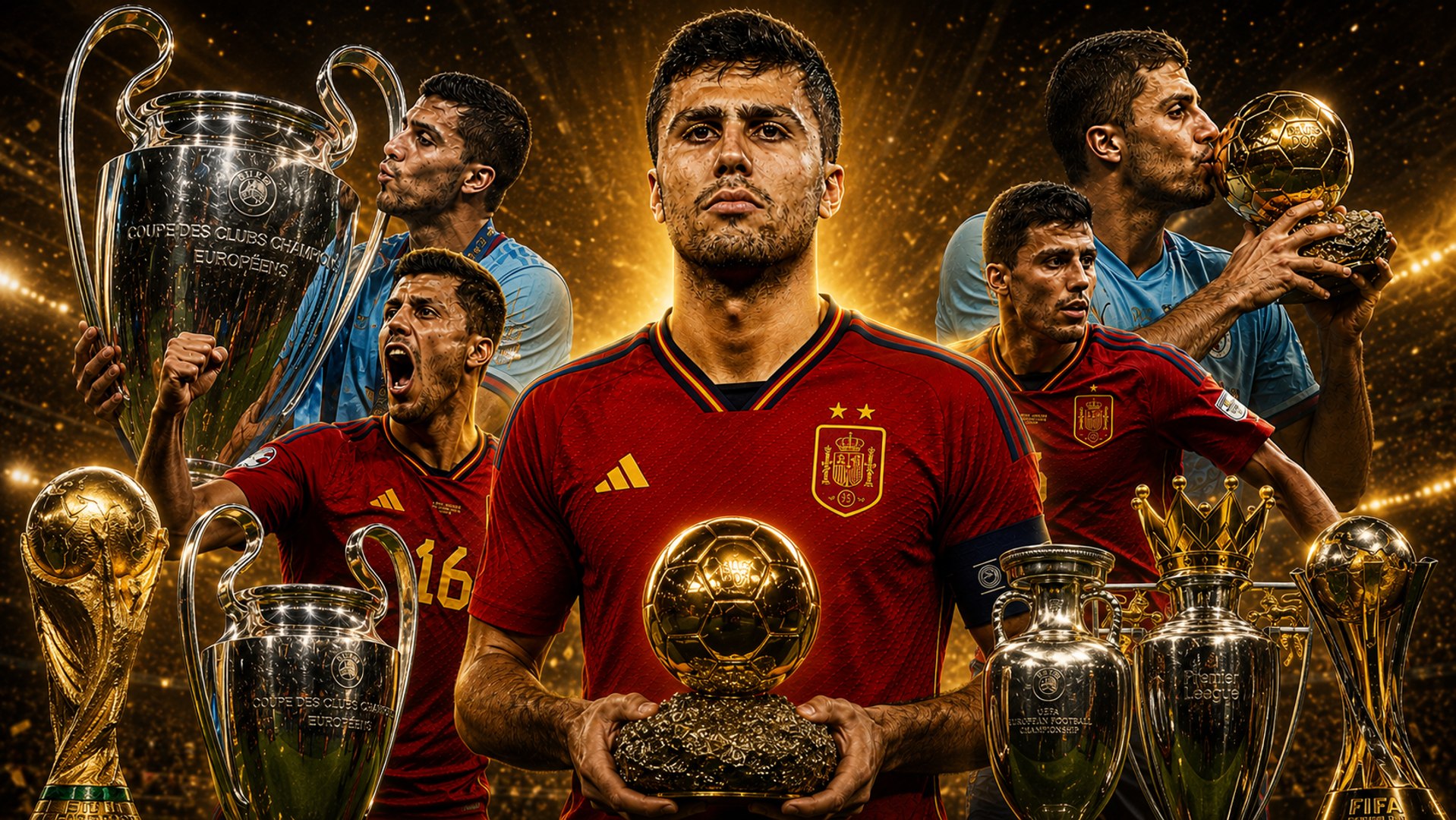 Rodri lo ha ganado todo a nivel de clubes y a nivel de selecciones además de títulos individuales poniéndose como uno de los mejores centrocampistas del mundo, pero podríamos estar hablando de uno de los mejores centrocampistas de la historia del futbol.