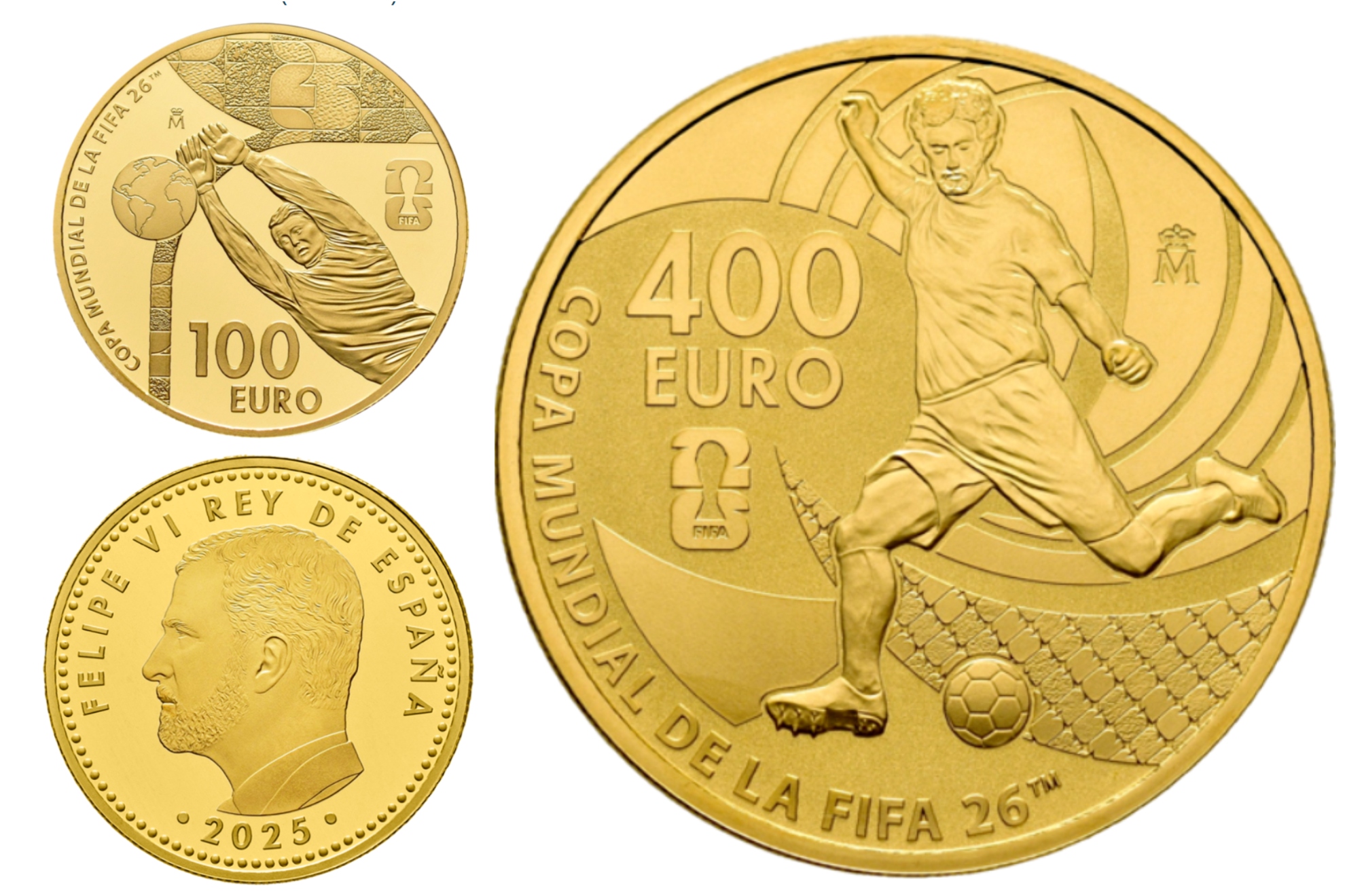 Monedas conmemorativas del Mundial fnmt