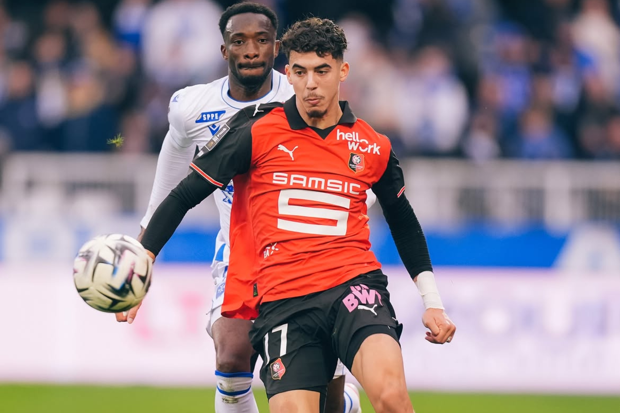 Yassir Zabiri en un encuentro con el Stade Rennes Yassir Zabiri en IG