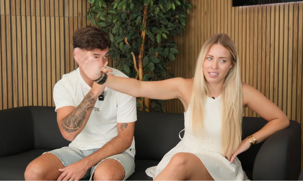 Nerea Martí y Hudo Duro durante la entrevista.