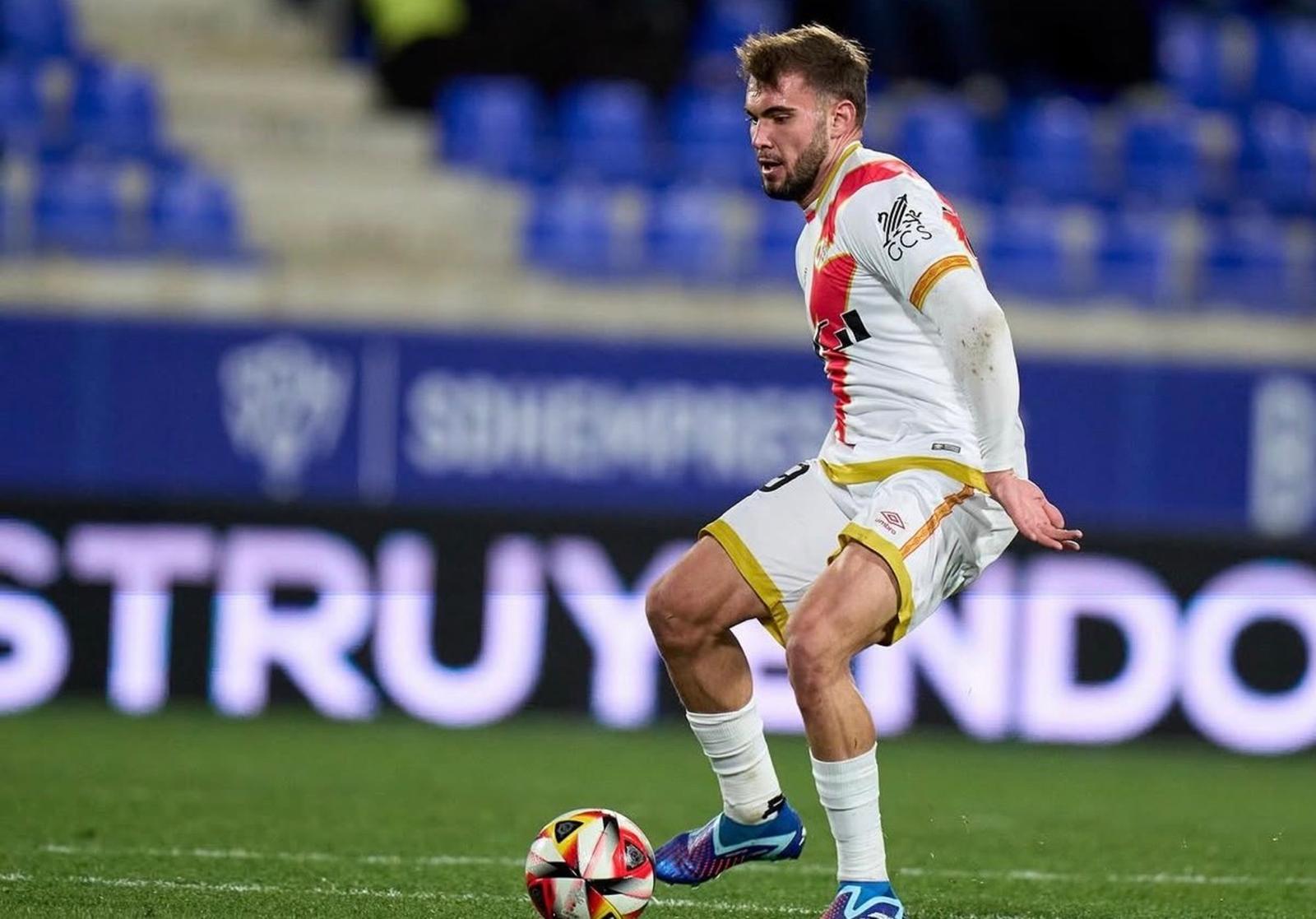 Diego Méndez, durante su etapa como jugador del Rayo Vallecano