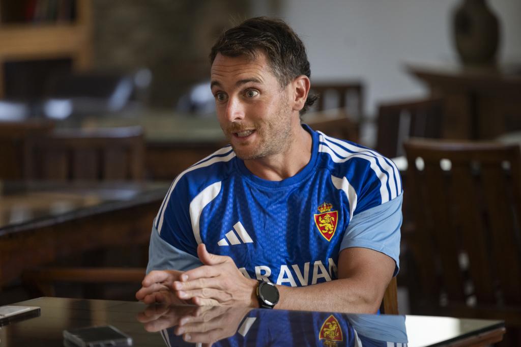 ibai Gómez durante la entrevista con MARCA en Boltaña.