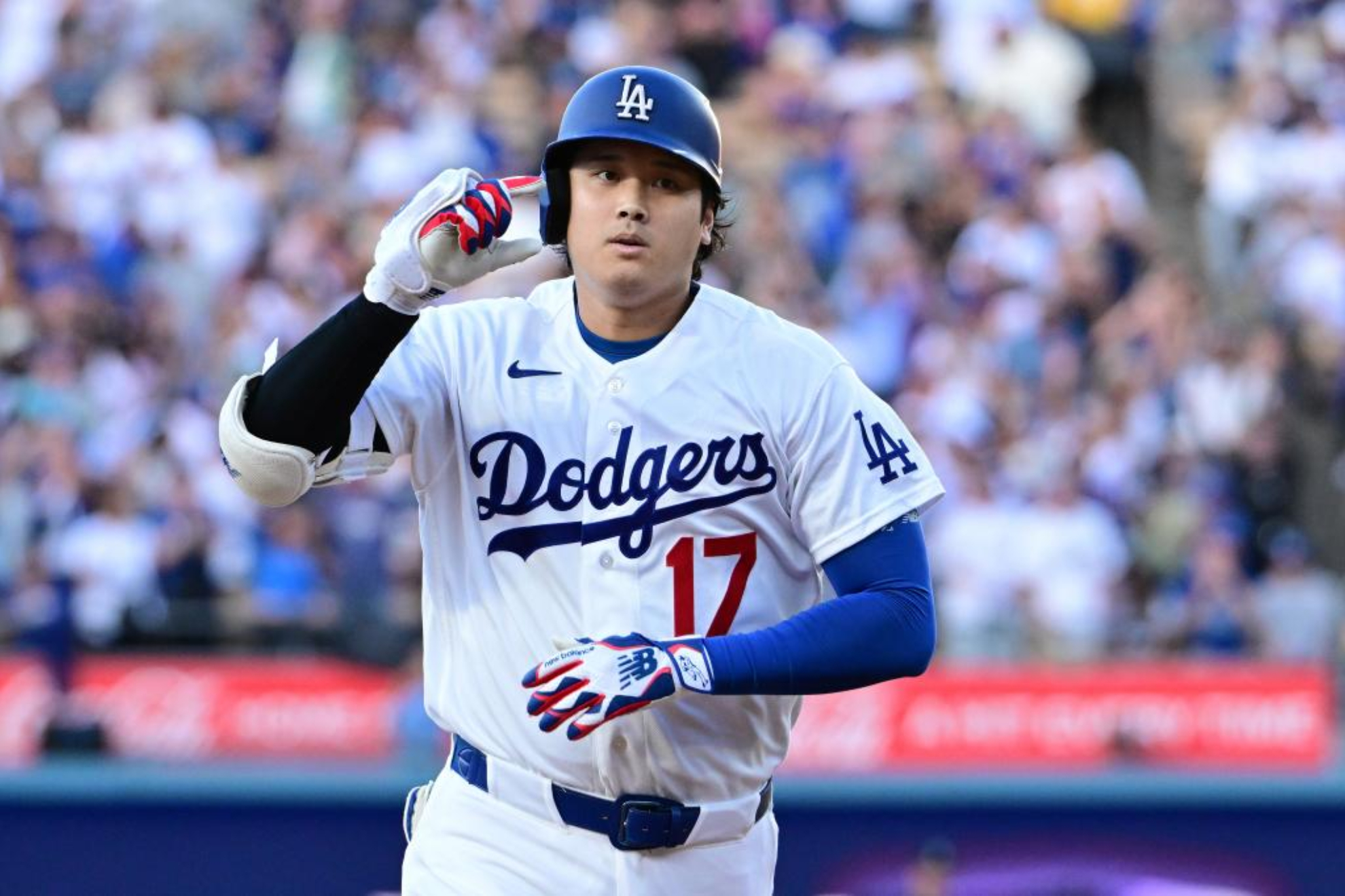 Shohei Ohtani, en un partido de los Dodgers.