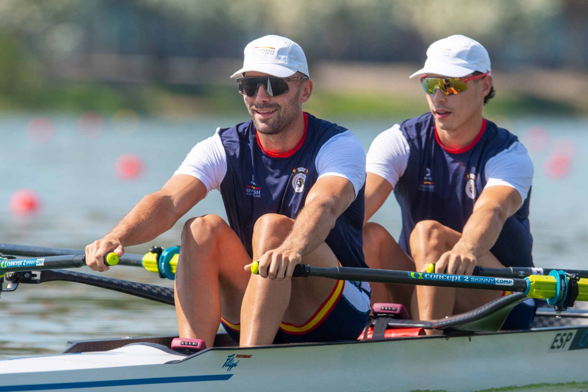 Rodrigo Conde y Caetano Horta durante una competición.