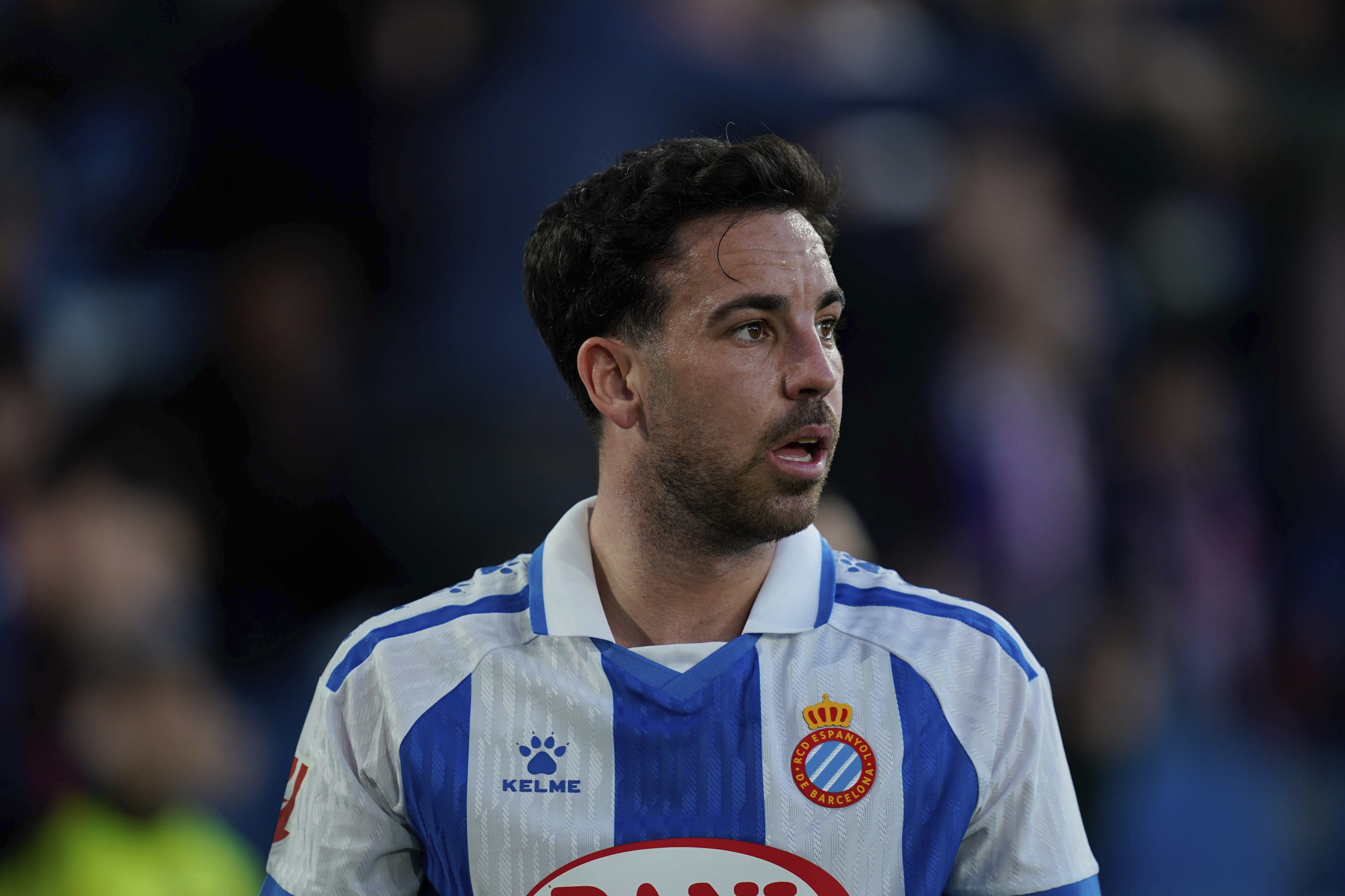 Edu Expósito en un encuentro con el Espanyol RCD ESPANYOL
