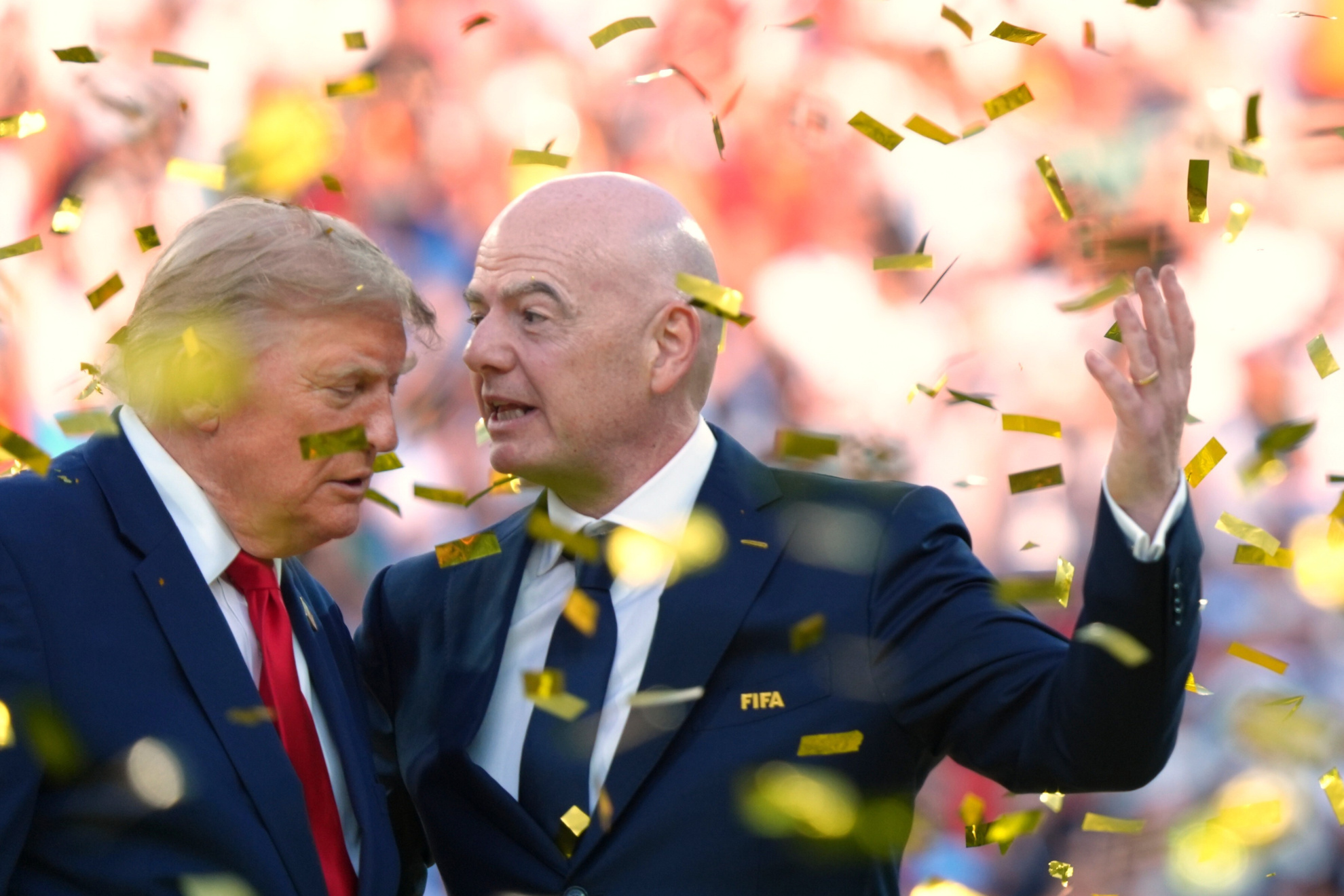 Trump e Infantino, en la pasada final del Mundial.