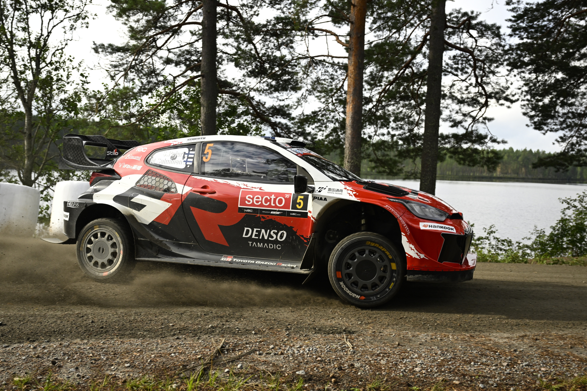 Sami Pajari, durante la jornada de este sábado del Rally de Finlandia. LAPRESSE