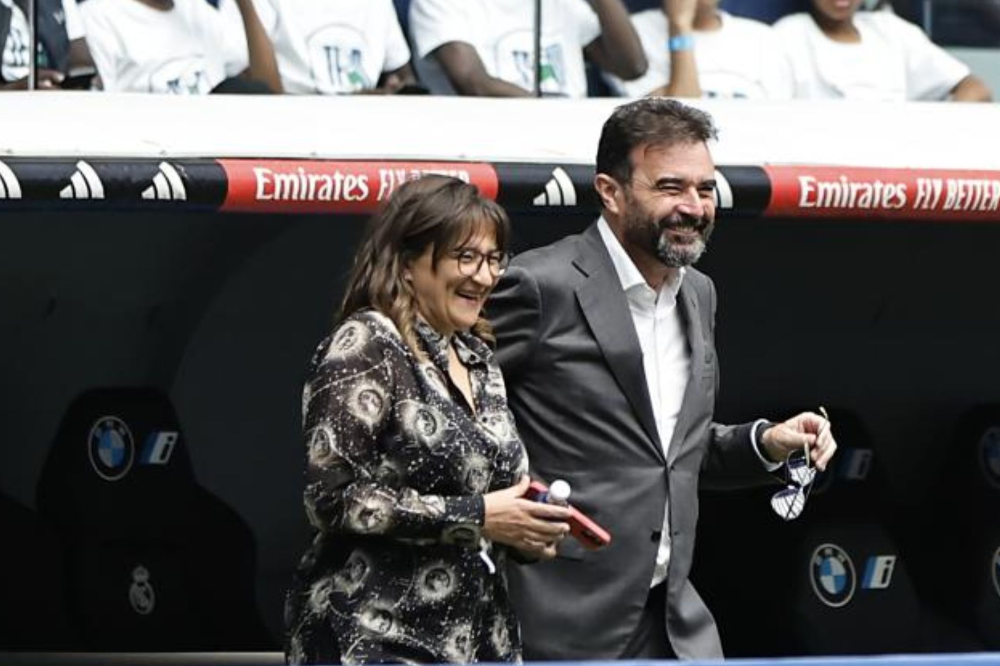 Fayza Lamari en el Bernabéu Ángel Rivero