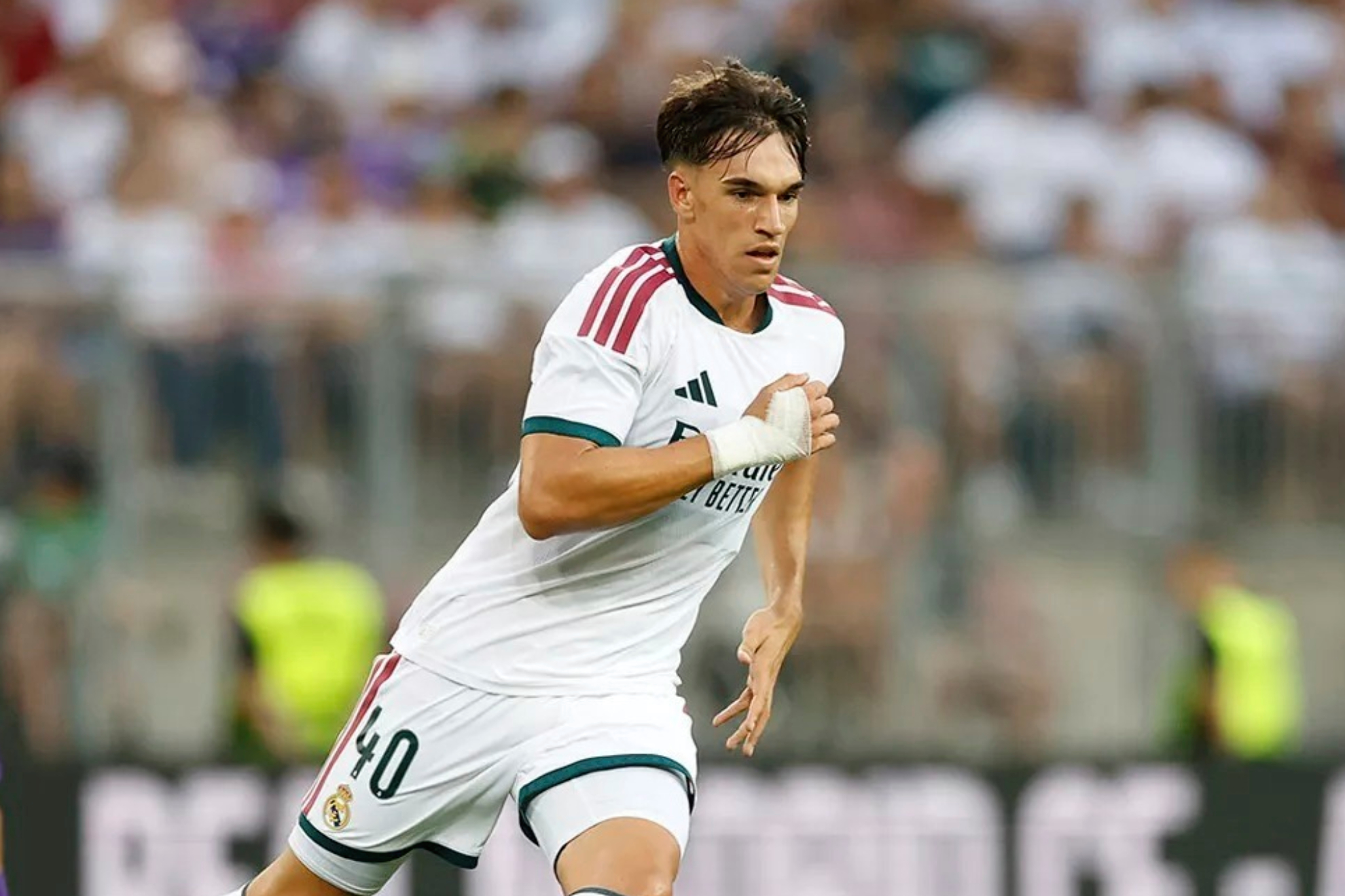 Carlos Espí en su debut con el Madrid Real Madrid