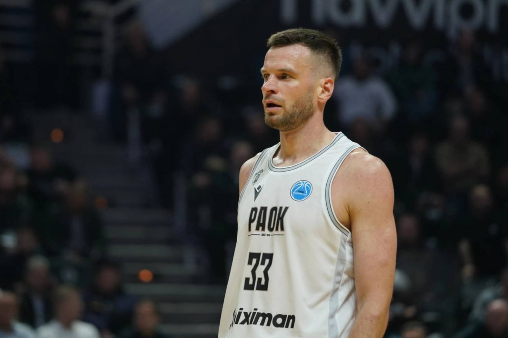 Tomas Dimsa, en un encuentro con el PAOK de Salónica.